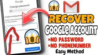 How to recover gmail account without phone number and recovery email 2024