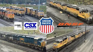 Union Pacific's Busy West Colton Railyard - Railfanning on a Rainy Day 12/31/2022