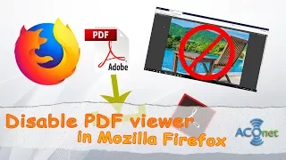 How to disable PDF viewer in Mozilla Firefox web browser?