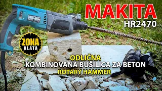Makita HR2470 Excellent Rotary Hammer for Drilling and Chiseling Concrete - Review - Test 4k