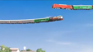 flying train in the sky !!! the train over the anather flying train by jeep tip just wow