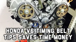 Honda V6 J Series Stop Timing Belt Jumping during Install Acura | Accord Odyssey Pilot Ridgeline