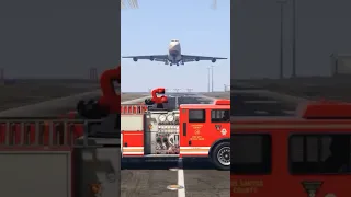 Plane VS Firetruck (Evolution)! #shorts #gta #evolution #gaming #games #grandtheftauto #planes