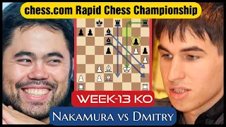 Nakamura Won the 14th Week of 2022 Chess.com Rapid Chess Championship | Hikaru vs Andreikin