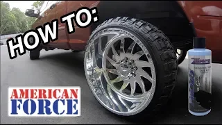 HOW TO CLEAN AND POLISH AMERICAN FORCE FORGED WHEELS BY HAND