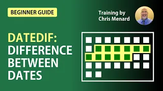 Excel DateDif function - difference between two dates