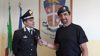 Valerio Staffelli inviato speciale con i Carabinieri di Modena