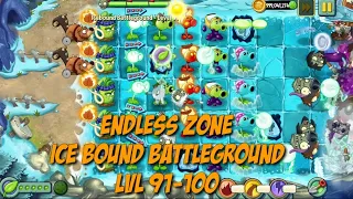 Plants vs Zombies 2 - Frostbite Caves | Endless Zone All Max Level Plants Test Level 91 - 100