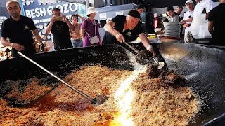 3000 KG BIGGEST PILAF IN THE WORLD | Full Process from zero | UZBEK STREET FOOD