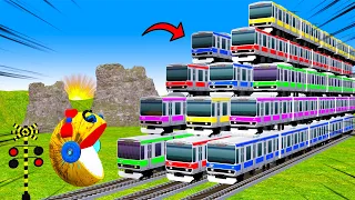 踏切アニメ あぶない電車 THOMAS TRAIN 🚦 Fumikiri 3D Railroad Crossing Animation # train #1