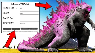 I Created EVOLVED GODZILLA Using Kaiju Universe Developer Commands