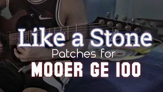 LIKE A STONE (COVER) Using MooerGE100+Free Patches