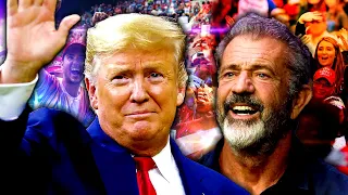 Trump Gets Standing OVATION and Embraces Joe Rogan at UFC! Mel Gibson and Trump hold Private Meeting