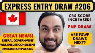 Express Entry Draw #206 For Canada PR | Canada PNP Draw | Dream Canada