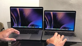 2019 Macbook Pro 13" i5 vs 2019 Macbook Pro 15" i9 performance Comparison