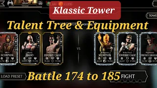 Klassic Tower Battle 174, 175, 176, 177, 178, 179, 180, 181, 182, 183, 184, 185 | Talent Tree