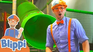 Learning At The Kids Club Indoor Playground With Blippi | Educational Videos For Kids