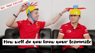 How well do you know your teammate // Wet head edition with Robert Shwartzman & Oscar Piastri