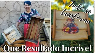 DIY / REAPROVEITANDO CAIXOTE DE FEIRA E CAIXAS QUE IAM PARA O LIXO/DO LIXO AO LUXO/DIKINHA DIY