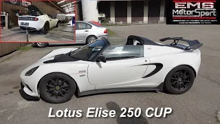 Une carto les cheveux au vent dans cette Lotus Elise 250 Cup
