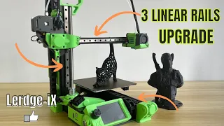 Upgrade Lerdge-iX to the 3 linear Rails| mod 3D printer project| Lerdge-iX VS  Kingroon, ender 2 pro