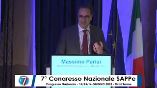 7° Congresso Nazionale SAPPe: Intervento Massimo Parisi