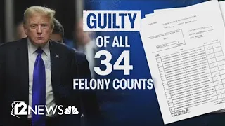 Donald Trump speaks out after being found guilty on 34 felony counts