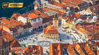 [4k] Brașov - Gateway to the Beauties of Romania. Brașov, one of the most popular cities in Romania.