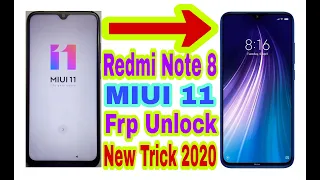 Redmi Note 8 MIUI-11 Frp Bypass Without Pc 2020||No Gmail||Bypass Google Account 100% Working