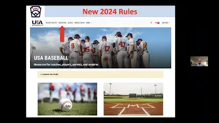 Little League Basic Rules Clinic Session #1 for 2024 Season