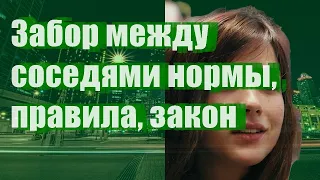 Забор между соседями - нормы, правила, закон