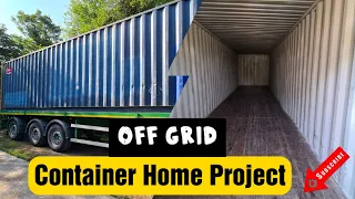 Ep 1 - Shipping Container Home Project - 40ft Off Grid House