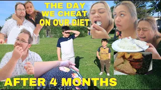 THE DAY WE CHEAT ON OUR DIET | AFTER 4 MONTHS 😱