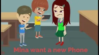 Mina wants a new Phone - Mina English - English Comedy Animated.