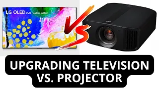 Projector vs. Flat Panel TV | Which to Choose to Upgrade | LG G2 OLED vs. JVC NZ Laser Projector HDR