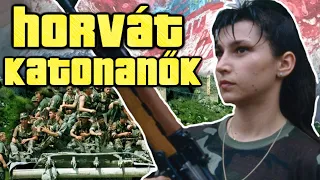 Horvát katonanők a délszláv háborúban