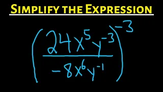 Use the Properties of Exponents to Simplify the Expression and Write with Positive Exponents