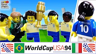 Brazil World Cup Champions 1994 in Lego Football ( Italia Brasile USA 94 ) - Brasil Campeón