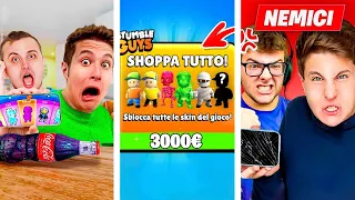 3 STORIE di AMICI DI MATTIZ su STUMBLE GUYS! *Gioco Della Bottiglia*