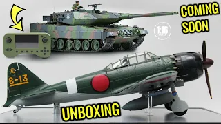 AGORA MODELS - MITSUBISHI A6M ZERO UNBOXING & UPCOMING 1/16 LEOPARD 2A6 RC TANK