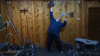 68 KG KETTLEBELL THE HEAVIEST BOTTOM UP PRESS EVER ЖИМ ГИРИ 68 КГ ВВЕРХ ДНОМ