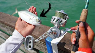 SNOOK Fishing from PIER With BIG LIVE BAIT