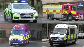 [Green Lights] NEW Emergency Doctor Car + Fire Engines, Police And Ambulances Responding