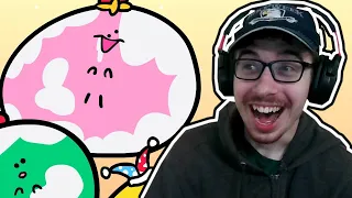 Something About Kirby's Dream Buffet ANIMATED (Loud Sound Warning) Reaction! | FAT KIRBO!!! | SMG001