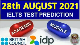 28 AUGUST 2021 IELTS Exam Prediction | 28 AUGUST IELTS Prediction for Academic & GT | #Ieltstak