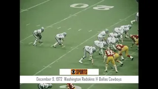 1972-12-9 Washington Redskins @ Dallas Cowboys