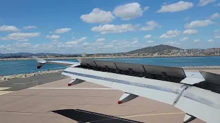 Landing in Gibaltar (GIB) Airport On British Airways Airbus A320