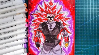 How to Draw Goku black crimson masked Super Saiyan 3🔥[ Dragonball ]