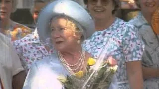 The Queen Mother takes a tour of East London |  Queen Mother | 90th Birthday | TN-90-107-010