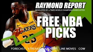 Free NBA Picks 2-15-21 - Raymond Report Basketball Predictions